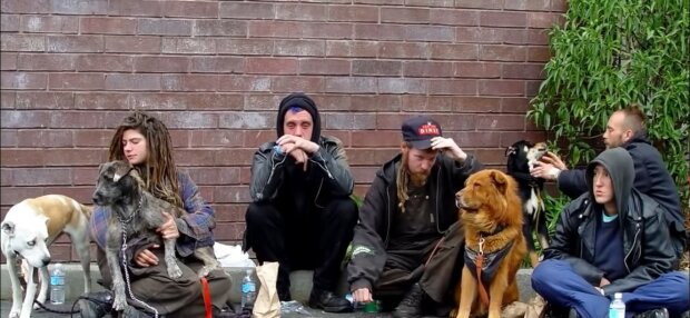 Obdachlose. Quelle: Youtube Screenshot