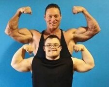 Der besondere Mann konnte sich verändern und an einem Bodybuilding-Wettbewerb teilnehmen