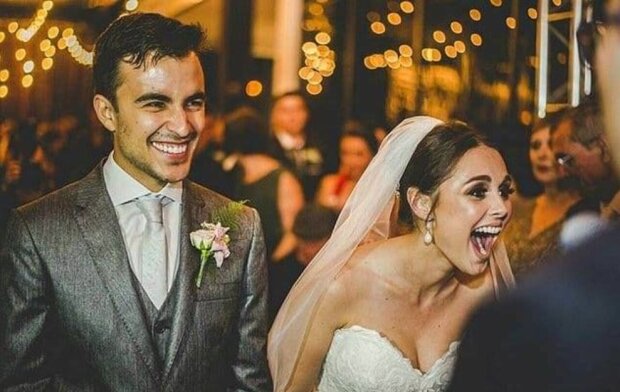 Der Hund brachte die Hochzeit eines jungen Paares zum Scheitern, aber sie waren überhaupt nicht verärgert