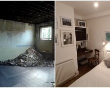 Gebäude vor und nach der Renovierung. Quelle: Screenshot Youtube