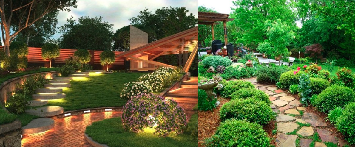 Traumhinterhof: Ideen für ein schönes Design Ihres Landstücks. Uberalles