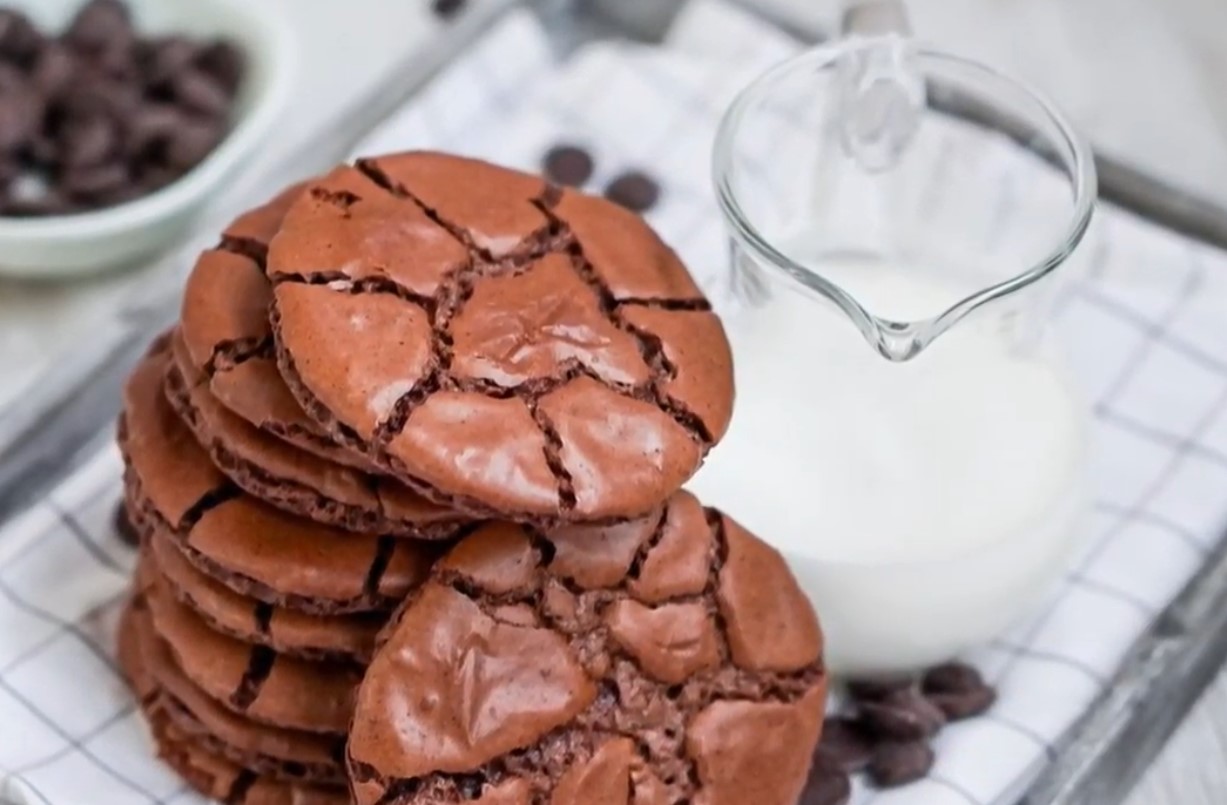 Brownie Schokoladenkekse: ein leckeres Gebäck zum Kaffee oder Tee ...