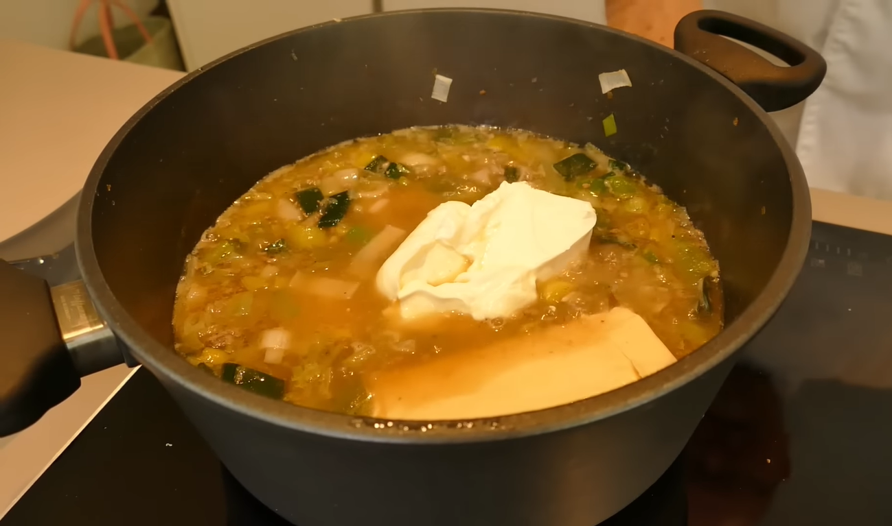 Köstliches Rezept für Hackfleisch-Käse-Lauchsuppe. Uberalles